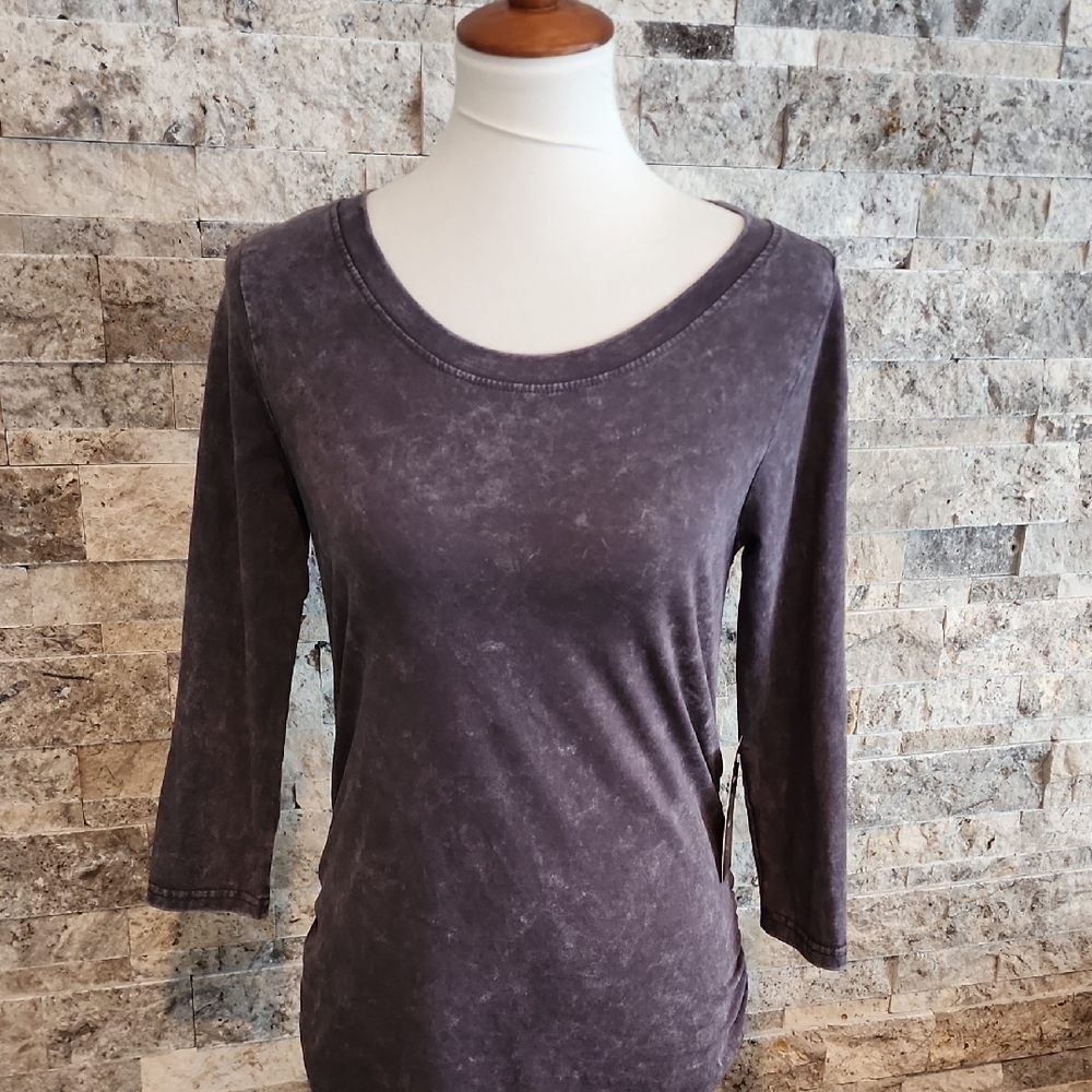 J for Justify Long Sleeve Top Dusty Lavender Gray Brand New